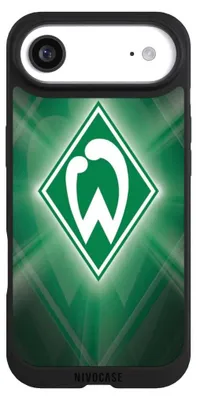 Produktbild von NIVOCASE Handyhülle für Apple iPhone Air  Hülle NIVOpure Case Schwarz Offizielles Lizenzprodukt SV Werder Bremen Wappen