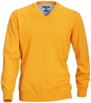 Produktbild von REDMOND Übergrößen V-Neck-Pullover Gelb 5XL