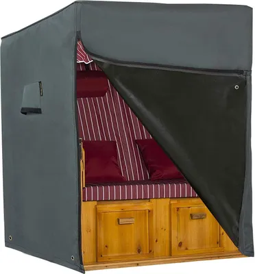 Produktbild von HENTEX Schutzhülle Strandkorb, Strandkorb Schutzhülle, Material mit aktiven Atmen Funktion,165x100Dx140/165H cm