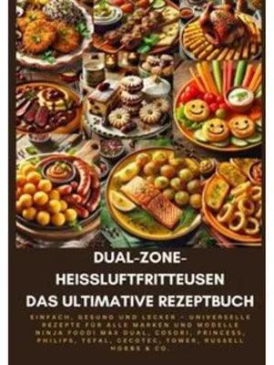 Produktbild von Dual-Zone-Heißluftfritteusen: Das ultimative Rezeptbuch
