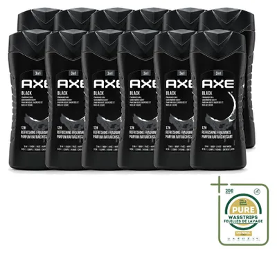 Zdjęcie produktu dla 12 sztuk żelu pod prysznic Axe, zapach cedru i gruszki – 250 ml – zestaw ekonomiczny