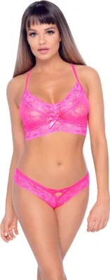 Produktbild von Cottelli LINGERIE - BH und Slip pink S/M