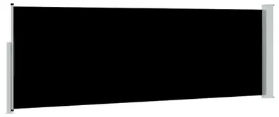 Image de vidaXL Marquise latérale extensible 100×300 cm Noir