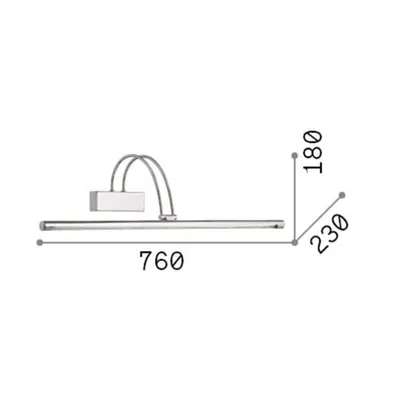 Obrázok produktu pre Moderné nástenné svietidlo Bow Metal Brass Led 8W 3000K Warm Light