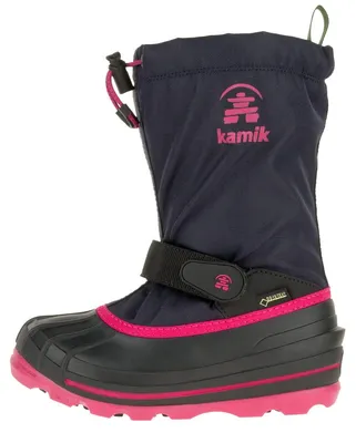 Produktbild von Kamik Mädchen Waterbug8g Winterstiefel, Blau (Navy/Rose-Marine/Rose Nro), 38 EU