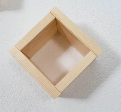 Produktbild von Hängeregal, Wandregal, Bücherregal - 15 cm breit, Kiefer Massivholz, Farbe: Natur