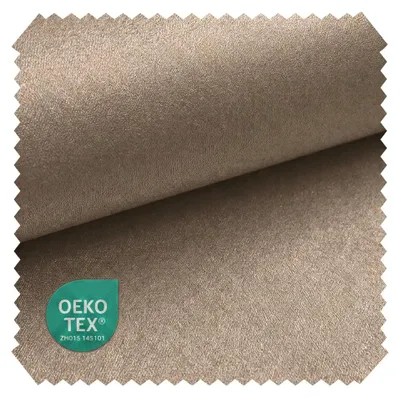 Produktbild von novely® Abverkauf PLATIN | Glänzender Luxus Möbelstoff Ultra-Clean 1 lfm - Farbe: 26 Graubeige, KI-generiertes Bild