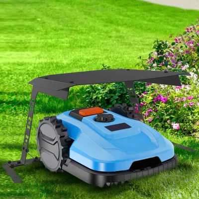 Produktbild von YZNAHRE Mähroboter Garage Metall Garage Dach Schutzüberdachung Unterstand Überdachung für Rasenmäher Roboter Rasenroboter rasenmähroboter, 77x94x36 cm