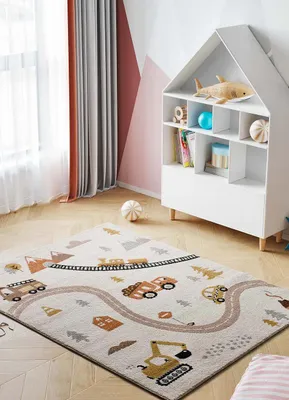 Produktbild von ATTICGO Kinderteppich BEATS Autos und straßen in Mehrfarbig, 120x170 cm