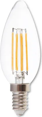 Produktbild von V-TAC LED-Filament-Lampe VT-1986-N, E14, EEK: F, 4W, 400lm, 3000K