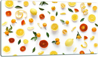 Produktbild von Glasschneidebrett Herdabdeckplatte Glaskeramikkochfeld Universal 52x30 cm Frucht