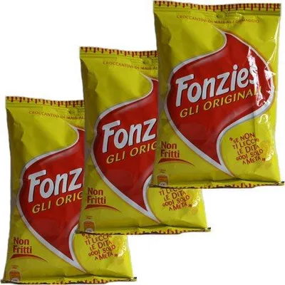 Produktbild von 3x Fonzies Gli Originali 'Maissnack mit Käsegeschmack', 100 g