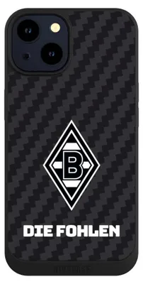 Produktbild von NIVOCASE Handyhülle für Apple iPhone 14 Hülle NIVOpure Case Schwarz Borussia Mönchengladbach Carbon Gladbach