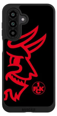 Produktbild von NIVOCASE Handyhülle für Samsung Galaxy A17 5G Hülle NIVOpure Case Schwarz 1. FC Kaiserslautern Logo Offizielles Lizenzprodukt