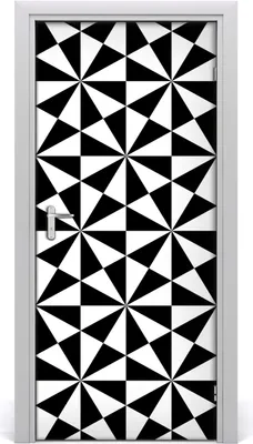 Produktbild von Tulup Türaufkleber 95x205 cm Dekorative Aufkleber Selbstklebend Wasserdichte Tapete Abnehmbar Schlafzimmer Wohnzimmer Wohnkultur - geometrischer Hintergrund