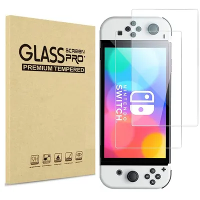Produktbild von Gehärtetes Glas für Nintendo Switch OLED [2er-Pack] Displayschutzfolie Phonillico®