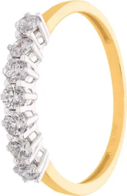 Produktbild von SuzanGold Goldring Damen Echtgold Sisi Ring 375 Gelbgold mit funkelnden Zirkonia
