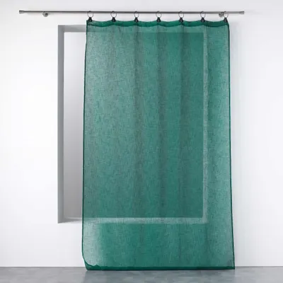 Obrázek produktu pro Zelená záclona LINKA s očky, 140 x 240 cm