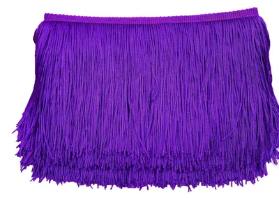 Zdjęcie produktu dla Frędzle dekoracyjne, 20 cm x 10 m - Materiał: poliester. Idealne do ozdabiania, szycia i rękodzieła