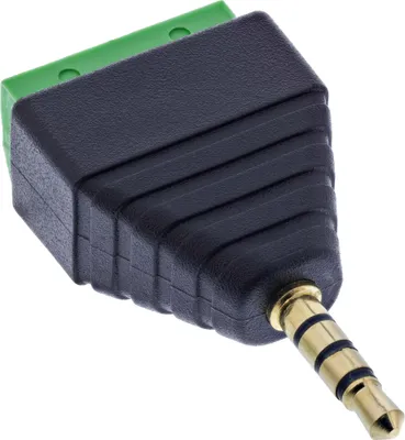 Zdjęcie produktu dla InLine 92504J, Czarny, Zielony, Męska/Żeńska, Prosty, 26/16, 300 V, 10 mΩ
