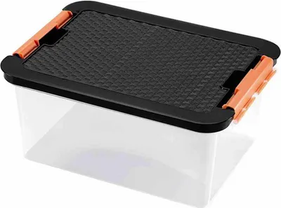 Produktbild von Systembox 14 l, 40 x 29 x 18 cm Deckel in Rattanoptik farbig sortiert