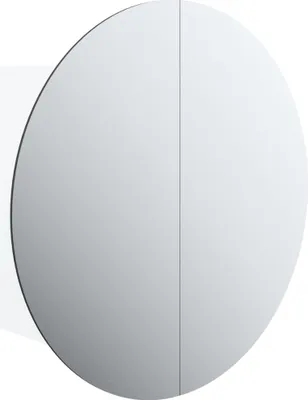 Zdjęcie produktu dla Szafka łazienkowa z lustrem i LED, biała, 40x40x17,5 cm