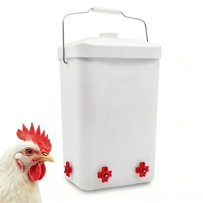 Kippendrinkbak mit Henkel, Kunststoff, 12 l, für Hühner und Vögel
