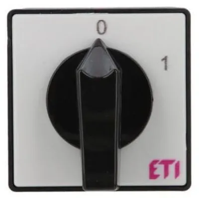 Zdjęcie produktu dla CB Elektro Przełącznik krzywkowy 1-biegunowy 16A „0-1”, CS 16 90 U (ETI)