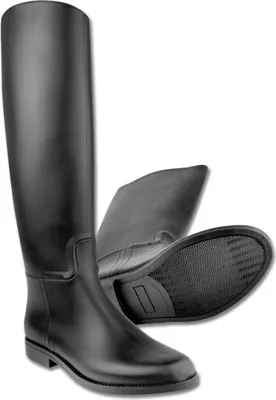 Produktbild von Reitstiefel  Star für Erwachsene schwarz wasserdicht   Reiterstiefel mit Sporenhalterung aus Kunststoff in 39