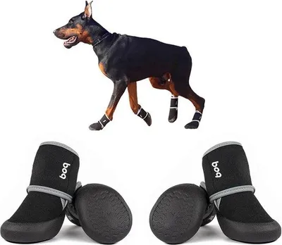 Produktbild von Famanu Hundeschuhe für Pfotenschutz - wasserdicht und rutschfest - Größe L