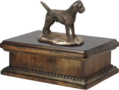 Immagine prodotto di Urna funeraria per animali domestici, urna classica con statuetta, elegante urna con cane del marchio Art-Dog