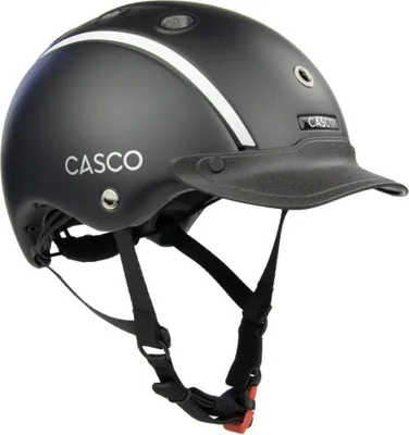 Produktbild von CASCO Choice Essential Prime Black Kinderreithelm, Farbe:schwarz matt, Größe:52-56 cm