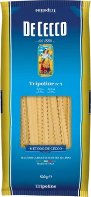 Produktbild von 10x Pasta De Cecco 100% Italienisch Tripoline n. 3 Nudeln 500g