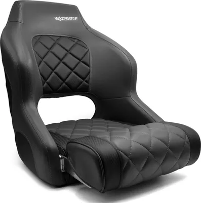 Produktbild von Waterside Captain´s Bootssitz Deluxe - Dark Series Bootsstuhl, Steuerstuhl, Flip-Up,
