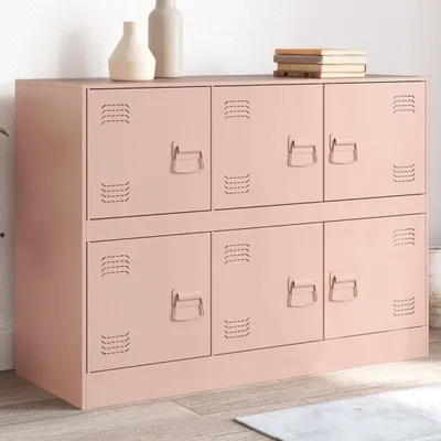 Produktbild von vidaXL Sideboard Rosa 99x39x73 cm Stahl