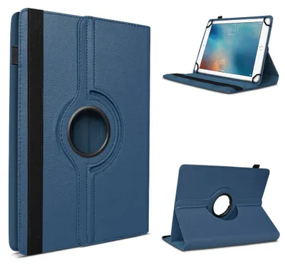 Produktbild von Tablet Hülle für Doogee U9 U10 U11 /Pro Tasche Schutzhülle Case 360 Grad DrehbarFarbe 360 Uni:Blau