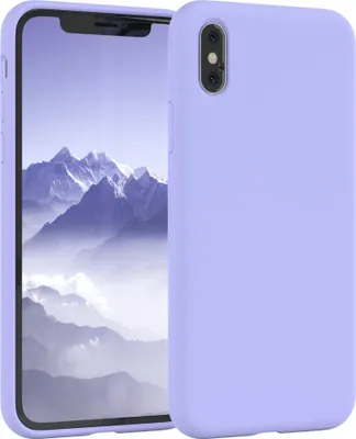 Produktbild von EAZY CASE Silikonhülle für Apple iPhone X / XS Silikon Backcover Schutz in Violett