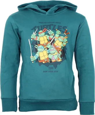 Produktbild von Teenage Mutent Ninja Turtles Kinder Hoodie Kapuzenpullover Pullover – Blau / 116