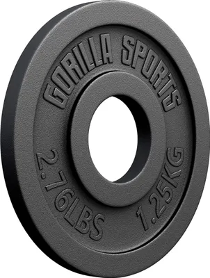 Produktbild von GORILLA SPORTS® Olympia Hantelscheiben - 1,25kg Gewichte, 50mm Bohrung, Gusseisen - Gewichtsscheiben, Hantelscheiben-Set, Hanteln