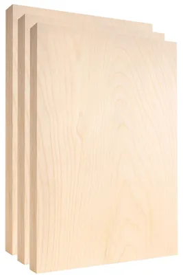 Productafbeelding van Creative Deco 3 x A4 Multiplex Platen 18 mm, berkenmultiplex