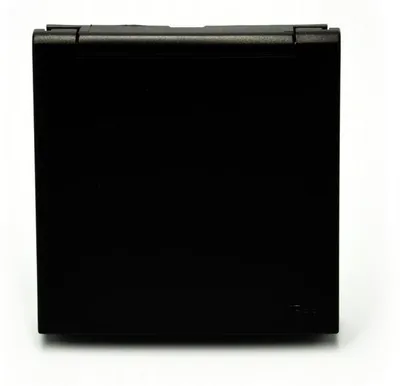 Produktbild von EFAPEL LOGUS90 Steckdosenelement IP44 Schwarz Matt mit Erdung