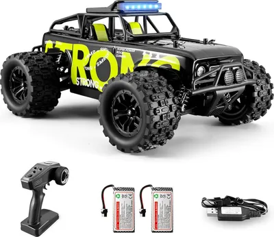 Produktbild von MODFU Ferngesteuerte Autos, Vollmaßstab Offroad Ferngesteuertes Auto, Doppelakku, Große Reifen, Hohe Geschwindigkeit, RC Auto mit starken Motoren