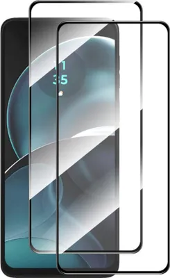 Produktbild von Motorola Moto G14 / G54 Displayschutz - Full-Cover Panzerglas Doppelpack - Schwarz
