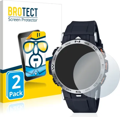 Produktbild von 2x Für Casio Pro Trek PRW-30-1AER Schutzfolie BROTECT Displayschutz Display Schutz Folie Klar Transparent