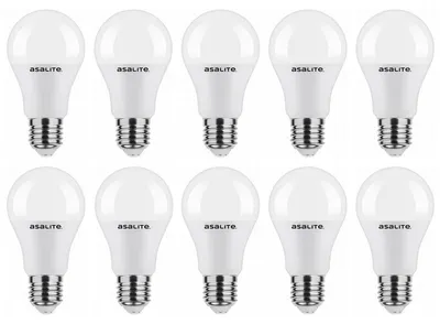 Produktbild von Asalite LED-Lampe A60 E27 12W 1200lm 4000K 220-240V 10 Stück