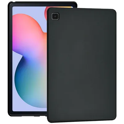 Produktbild von Conie Tablet Silikon Cover für Samsung Galaxy Tab S6 Lite 10.4 P615 TPU Case Schutz Hülle Tasche in Schwarz matt
