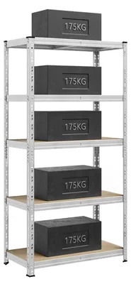 Obrázek produktu pro Kancelářská skříň – skříň na spisy – 50 × 100 × 200 cm – snadná montáž – pro komerční použití – světle šedá
