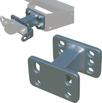 Produktbild von AHK Distanzplatte 125mm Flanschkugel 83x56/90mm Verzinkt Ford Tourneo Custom 12-