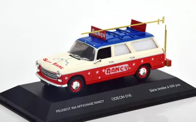 Immagine prodotto di Peugeot 404 Affichage Rancy - 1:43 - Odeon