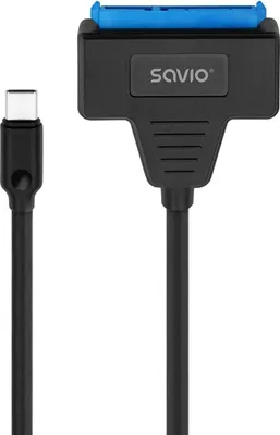 Obrázok produktu pre SAVIO AK-69 Adaptér USB-C 3.1 Gen 1 (M) - SATA (F) pre 2,5" disky